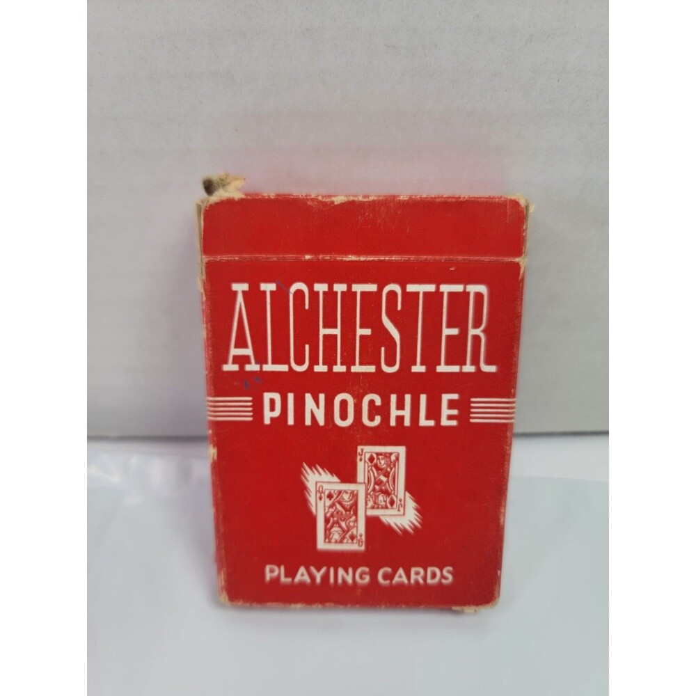 Vintage Alchester Pinochle Playing Cards Arrco Chicago 48 Card Complete Deck